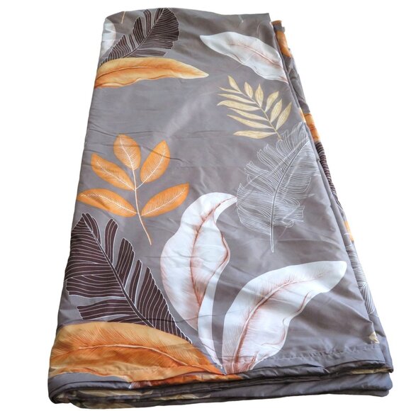 Queen Duvet Cover Set 90 x 88 Reversable 2 Shams Multicolor Tropical New - Picture 4 of 11